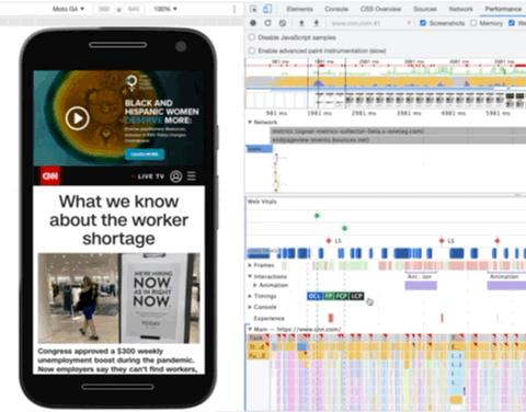 Chrome DevTools Performance Tab
